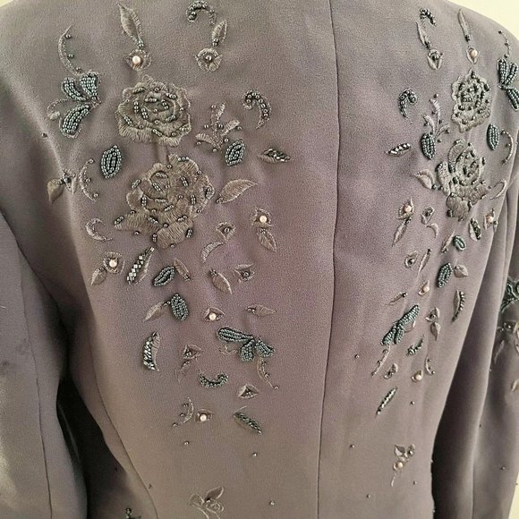 Vintage John Meyer of Norwich Beaded Jacket / Blazer Size 8 - Picture 4 of 9